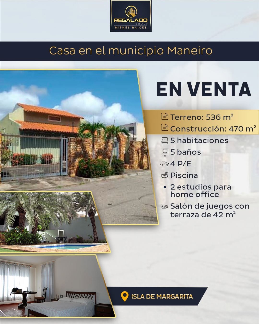 En venta casa en el municipio Maneiro, Isla De Mar - Principal